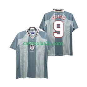 Camisolas de futebol Inglaterra SHEARER 9 Retro Equipamento Alternativa 1996 Manga Curta